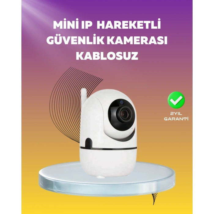 1080P WiFi Akıllı Güvenlik Kamerası – Pan & Tilt, Hareket Takip ve İki Yönlü Ses