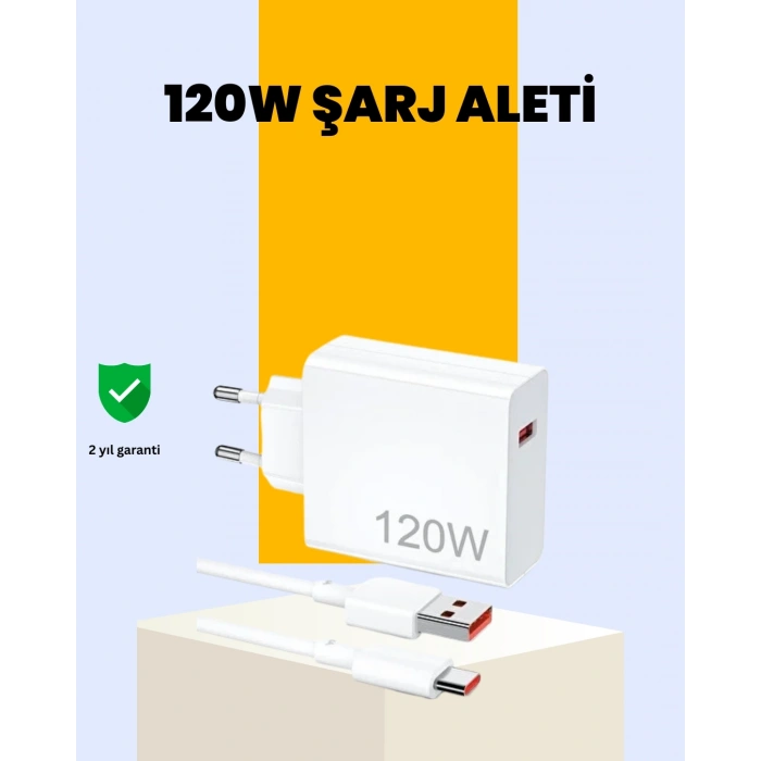 120 Watt Type C Hızlı Şarj Cihazı  Reno 4 5 6 Uyumlu