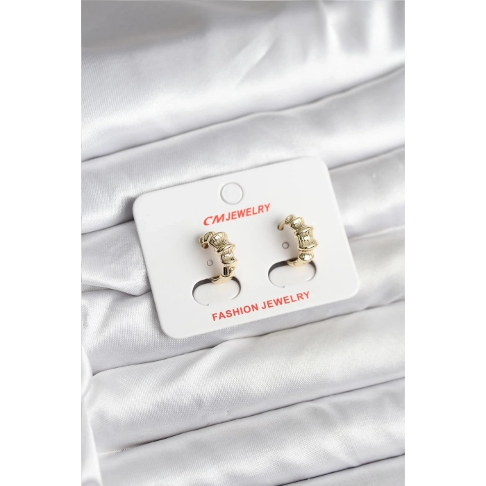 14K Gold Renk Kaplama CM Kadın Küpe