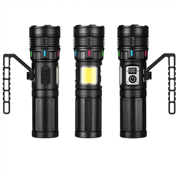 15.000 LÜMEN TG+COB LED ŞARJLI EL FENERİ WATTON WT-703