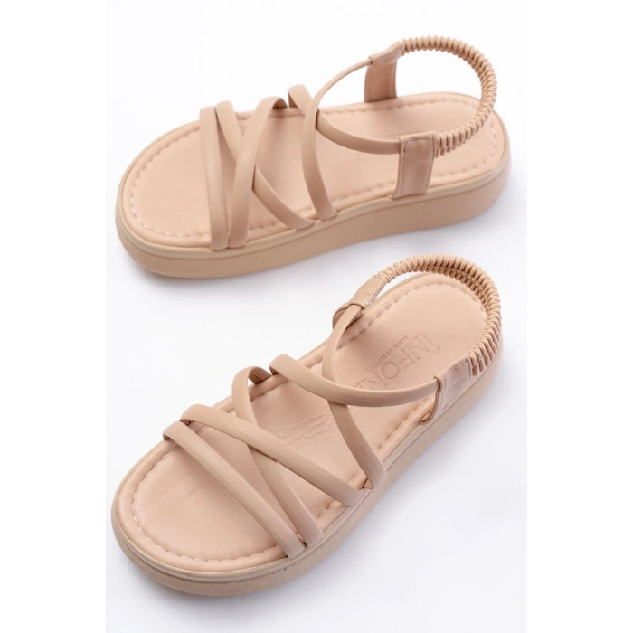 24413-841 Nut Dolgu Topuk Kadın Sandalet