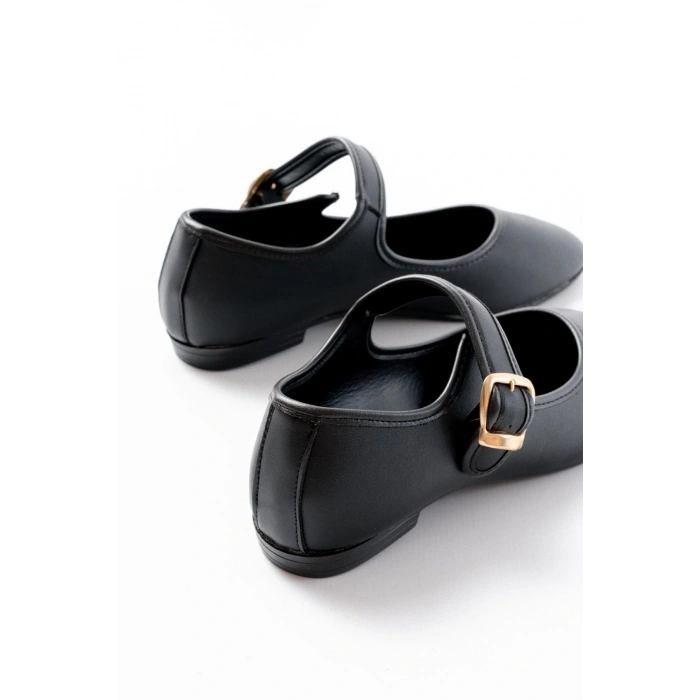 2606 Siyah Baretli Günlük Bayan Ayakkabı