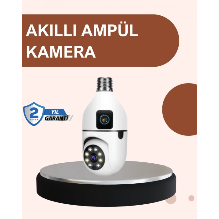 2’si 1 Arada Güvenlik Kamerası ve Sel Işığı – Kablosuz Akıllı Kamera