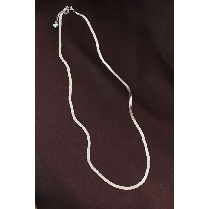 316L Çelik Gümüş Renk 60 cm İtalyan Zincir Kolye