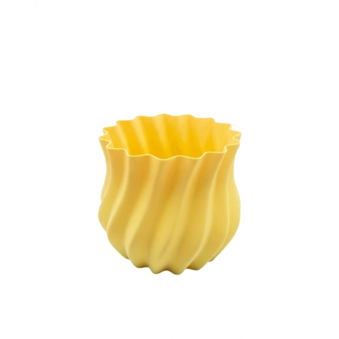 3D KIVRIMLI VAZO SARI