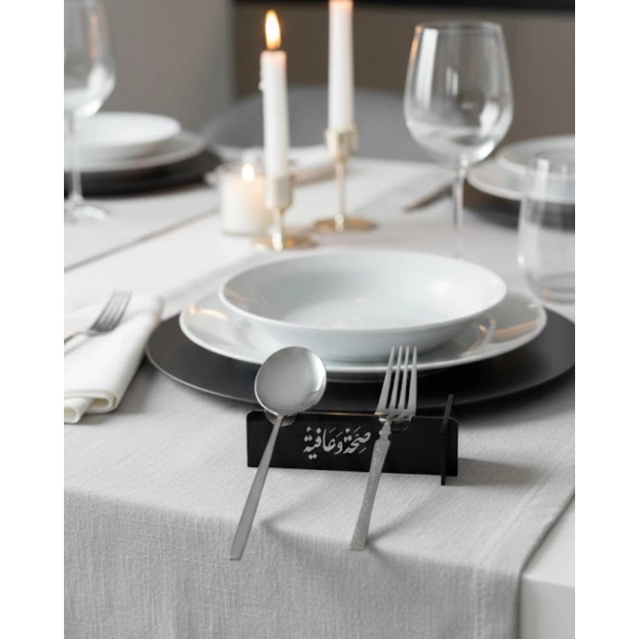 3D Özel Baskı 6’lı Kaşık Çatal Servis Standı Masa Üstü Düzenleyici