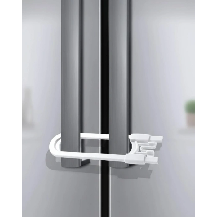 4 Adet Çocuk Güvenlik Dolap Kilidi Dayanıklı ve Uzun Ömürlü Tasarım