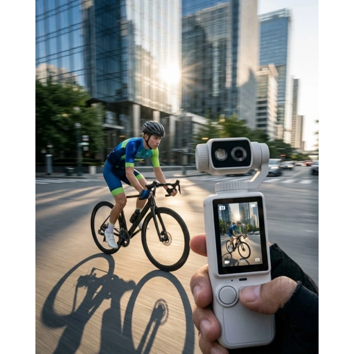 4K Ultra HD Taşınabilir Vlog Kamerası Otomatik Fokus ve 180 Derece Döner Lens