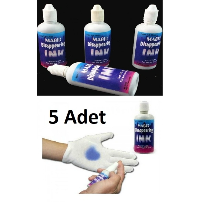 5 Adet Sihirli Şaka Mürekkebi