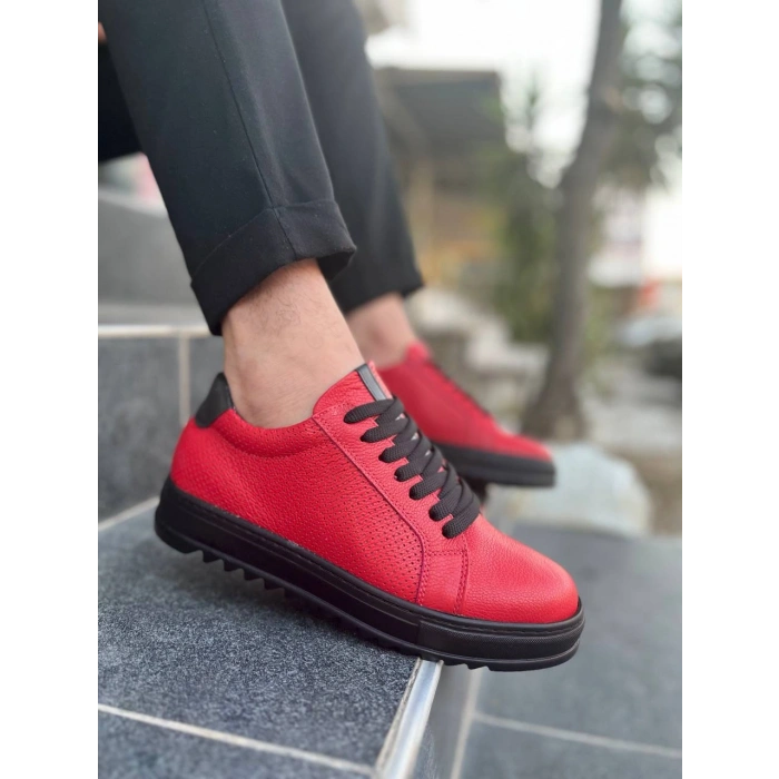 KB-DX2 Kuback Kırmızı Deri Günlük Erkek Ayakkabı