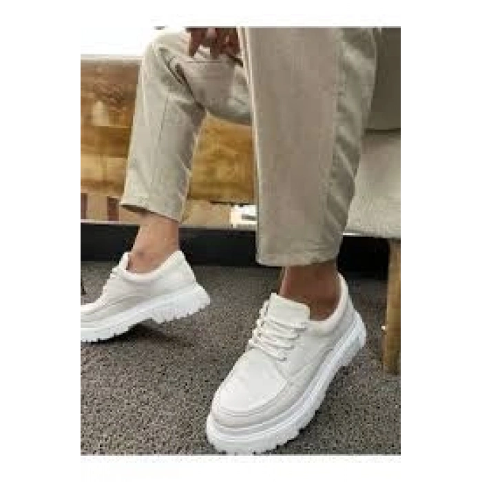 KB-DX2 Kuback Beyaz Deri Günlük Erkek Ayakkabı