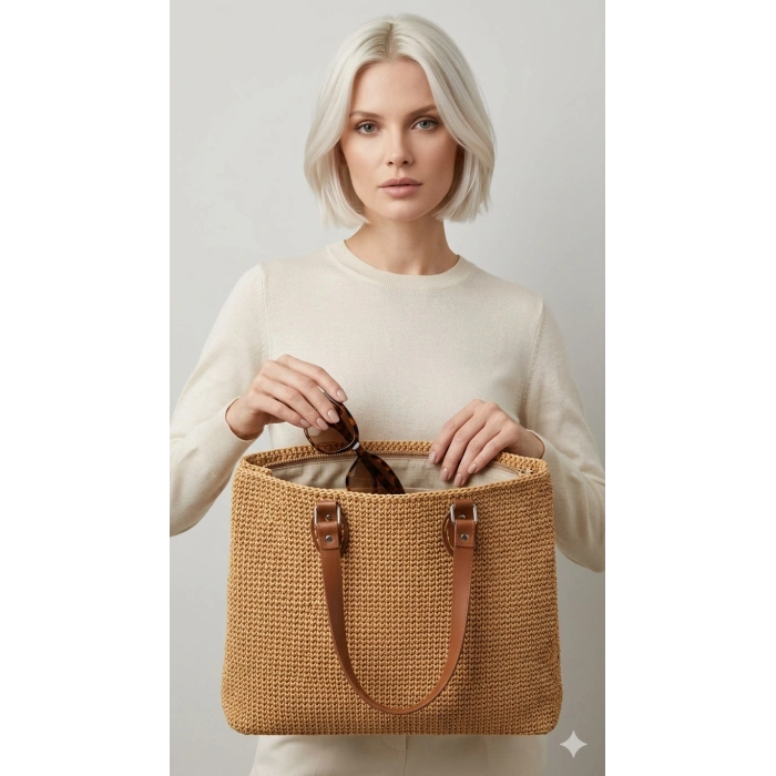 El Emeği Hasır Çanta