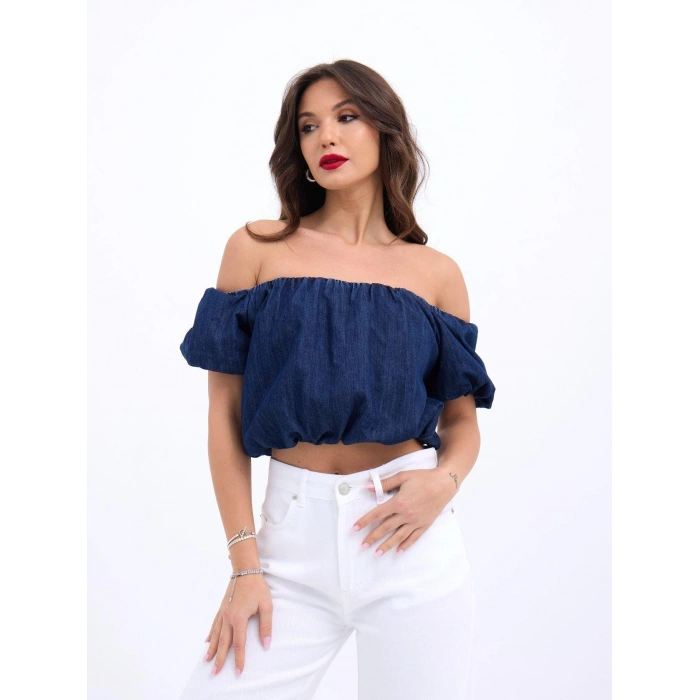 7341 CROP-MAVİ