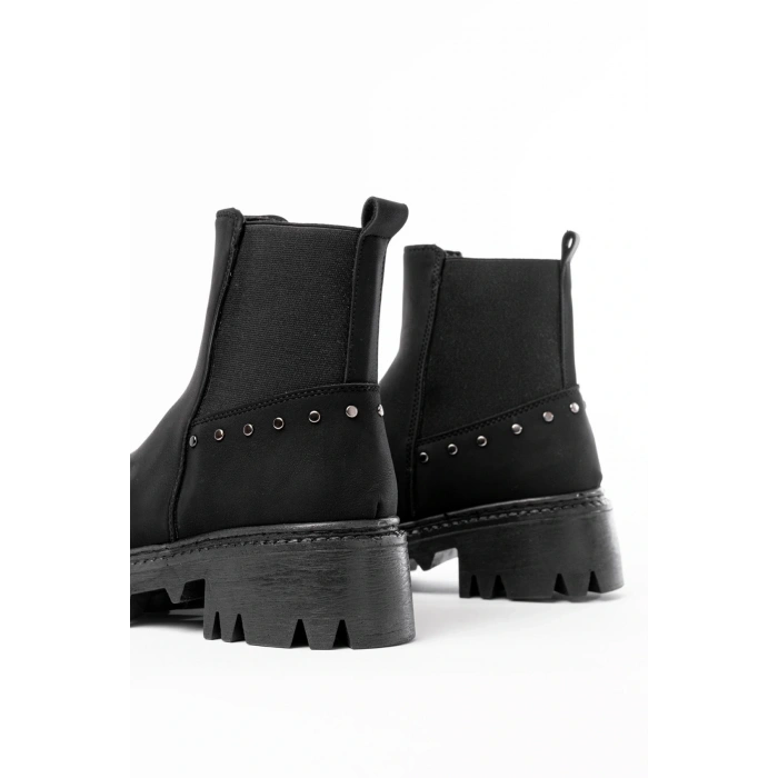 868-2005 Siyah Zümrüt Lastikli Günlük Kadın Bot