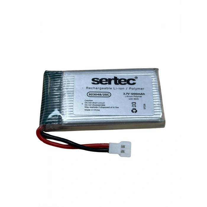 Sertec / 923048 / 3.7V - 1200mAh - 25C BEYAZ SOKET