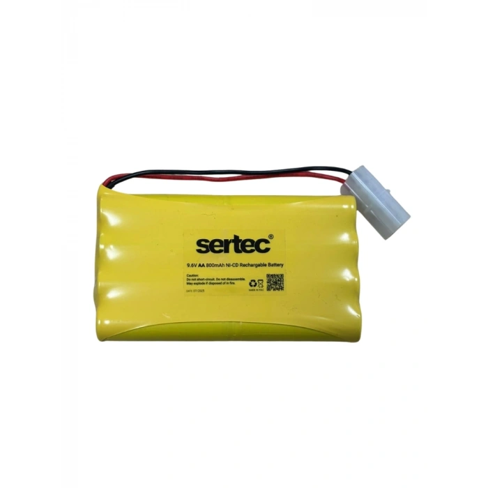 SERTEC 9.6V 8S1P AA 800 MAH KABLO + TAMİYA KONNEKTÖRLÜ OYUNCAK PİLİ