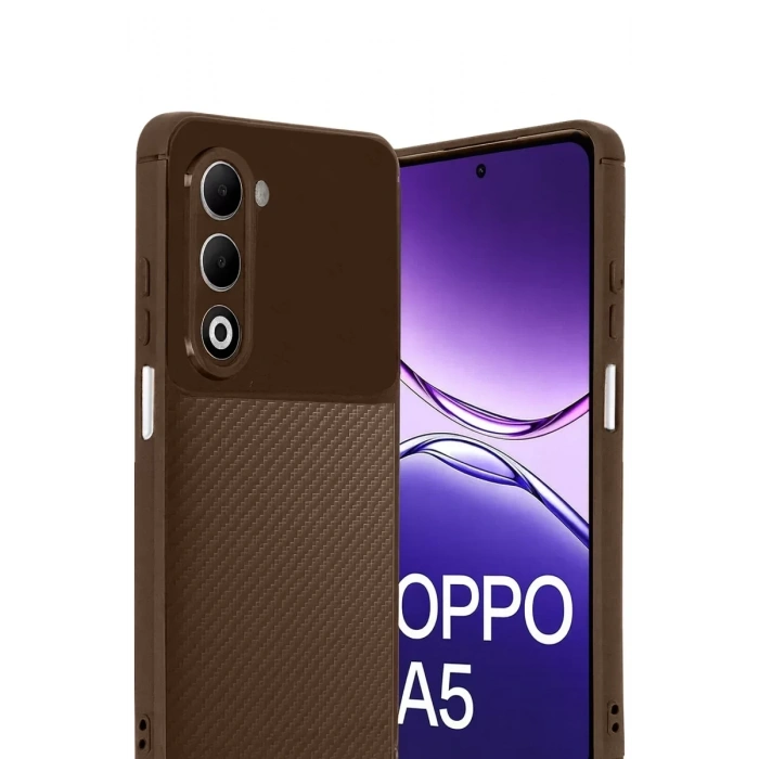 A5 4G Auto Focus Karbon Kapak - Kahverengi