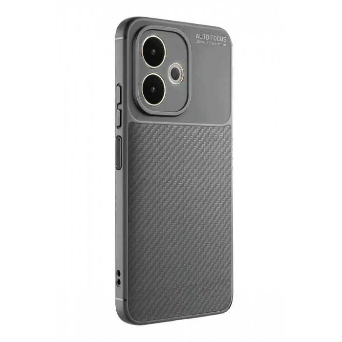 A5 Pro 4G Kılıf Auto Focus Karbon Kapak - Gri