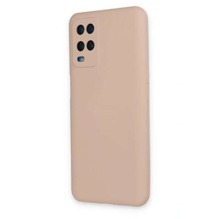 A54 4G Kılıf Nano içi Kadife Silikon - Pudra