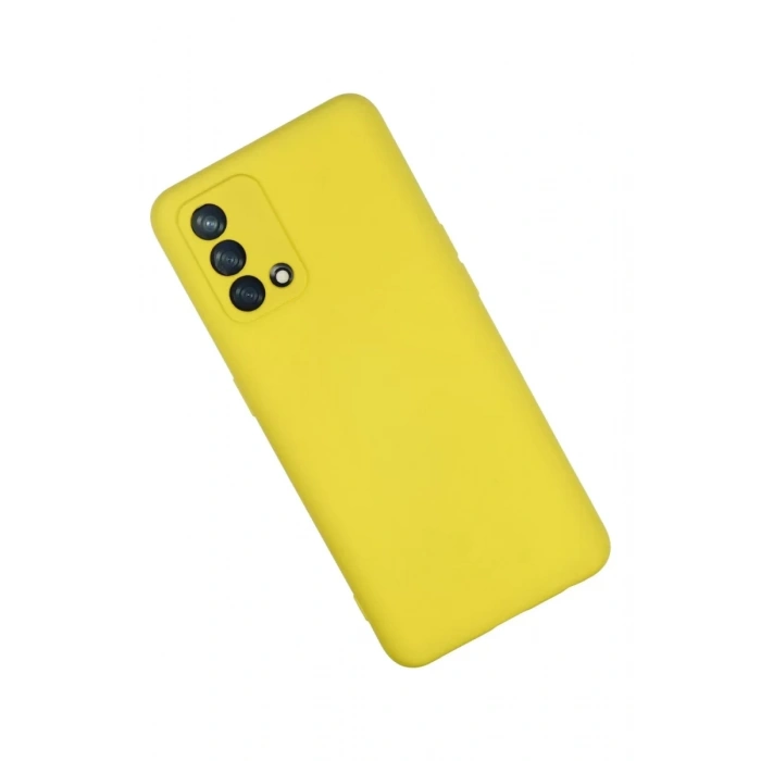 A74 4G Kılıf Nano içi Kadife Silikon - Sarı