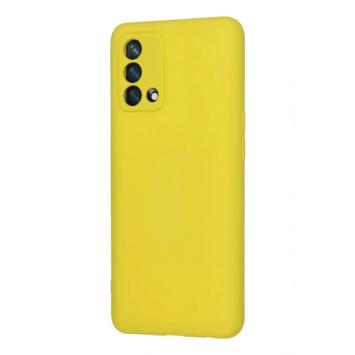 A74 4G Kılıf Nano içi Kadife Silikon - Sarı