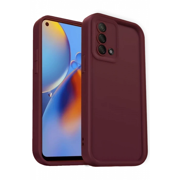 A74 4G Kılıf Viera Silikon - Bordo