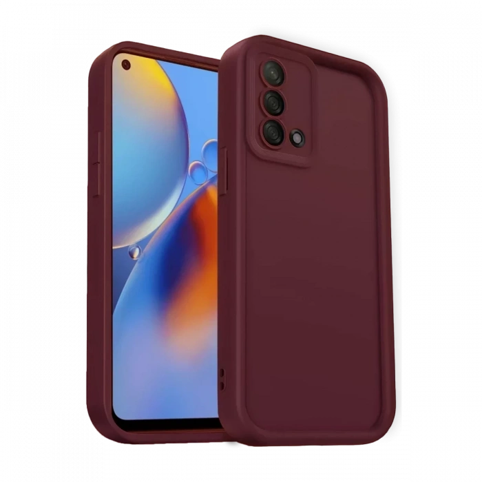 A74 4G Kılıf Viera Silikon - Bordo