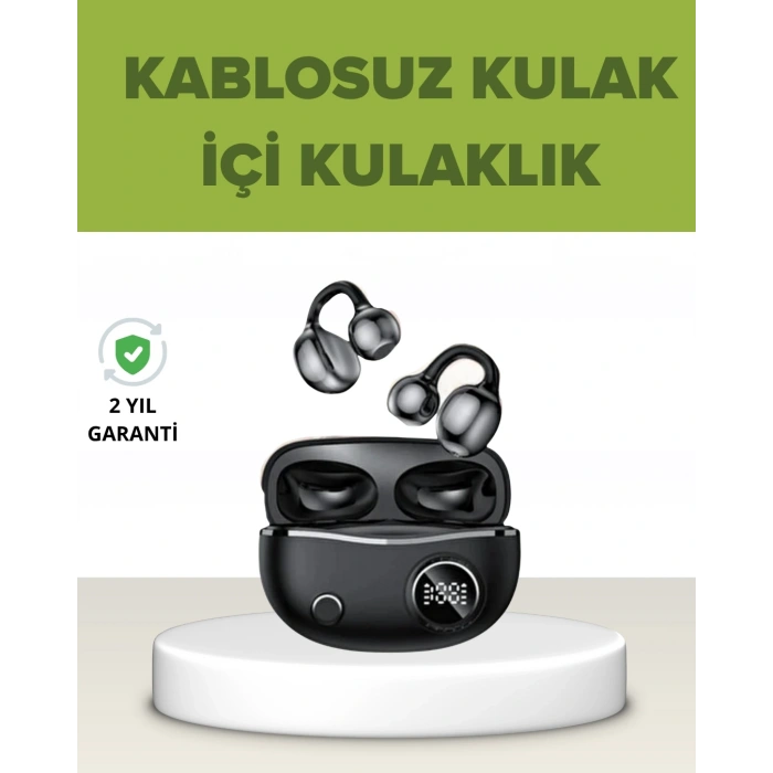 Açık Kulak Tasarımlı Bluetooth 5.4 Kablosuz Kulaklık – Uzun Pil Ömrü