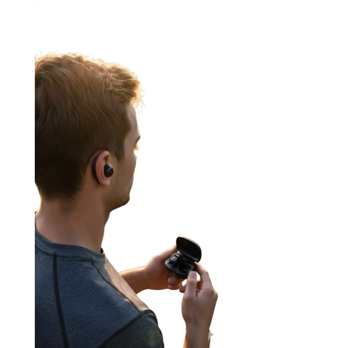 Açık Tasarım Kablosuz Bluetooth Spor Kulaklık LED Ekranlı