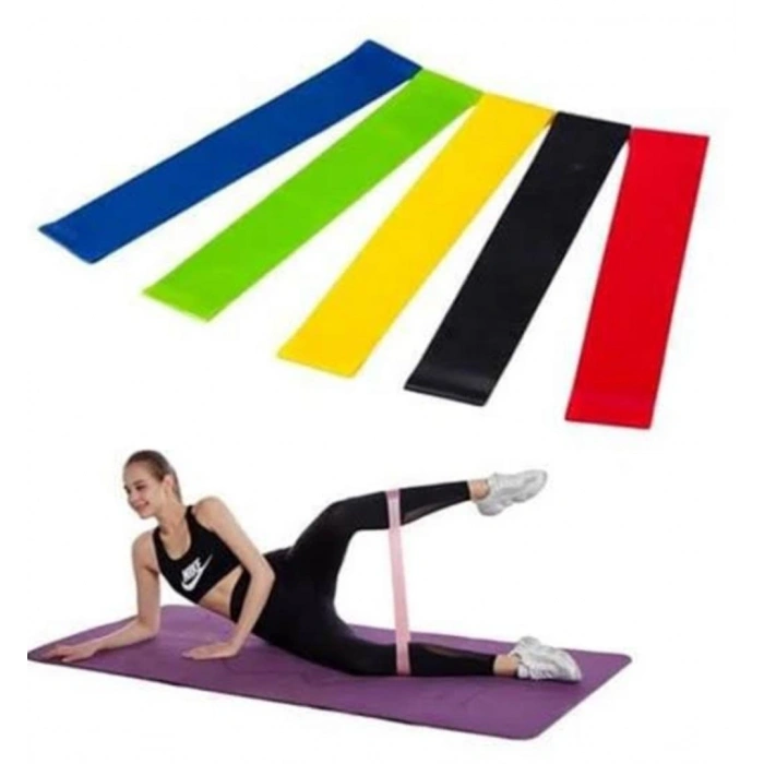 Aerobik Bant 5 Li Pilates Yoga Bandı ***