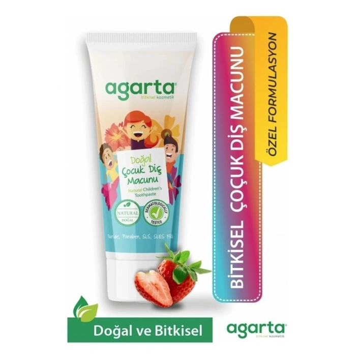 Agarta Doğal Çocuk Çilekli Diş Macunu 75 ml
