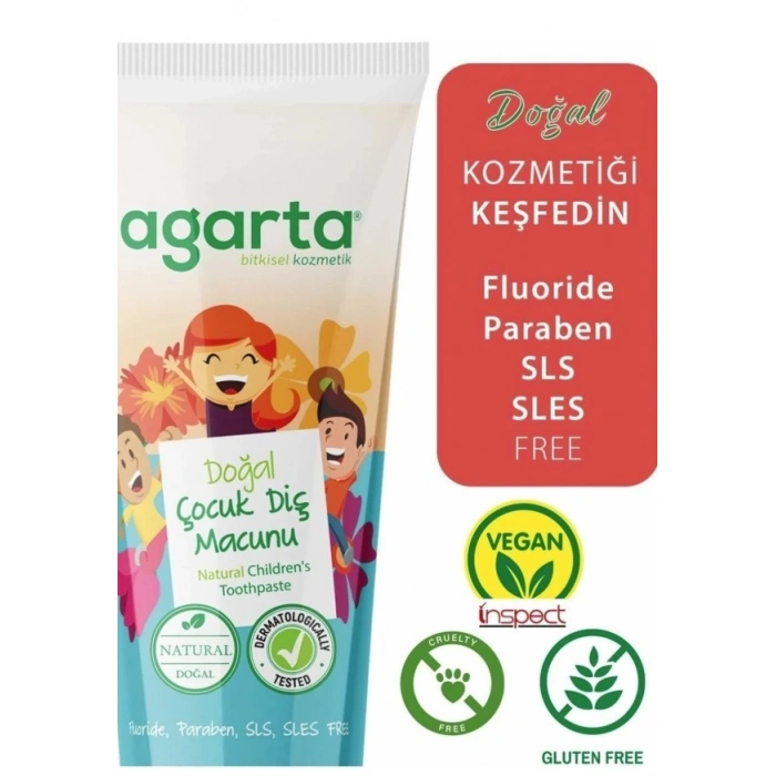 Agarta Doğal Çocuk Çilekli Diş Macunu 75 ml