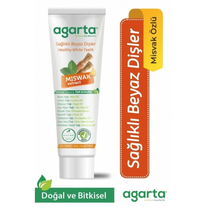Agarta Doğal Misvak Özlü Diş Macunu 100 ml
