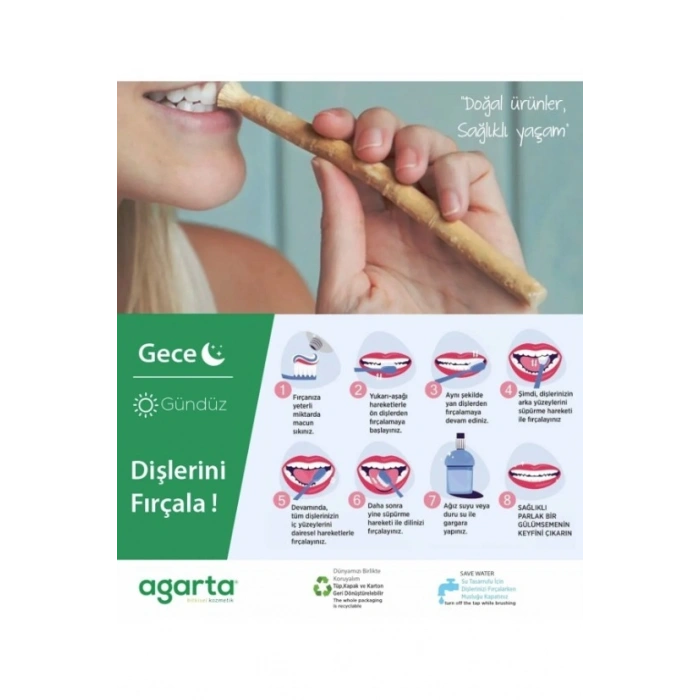 Agarta Doğal Misvak Özlü Diş Macunu 100 ml