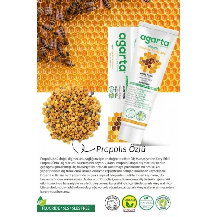 Agarta Doğal Propolis Diş Macunu 100 ml