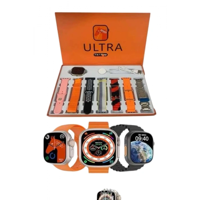 Akıllı Saat Çağrı Cevaplayabilen Unısex 7 Kordonlu Müzik Dinleme