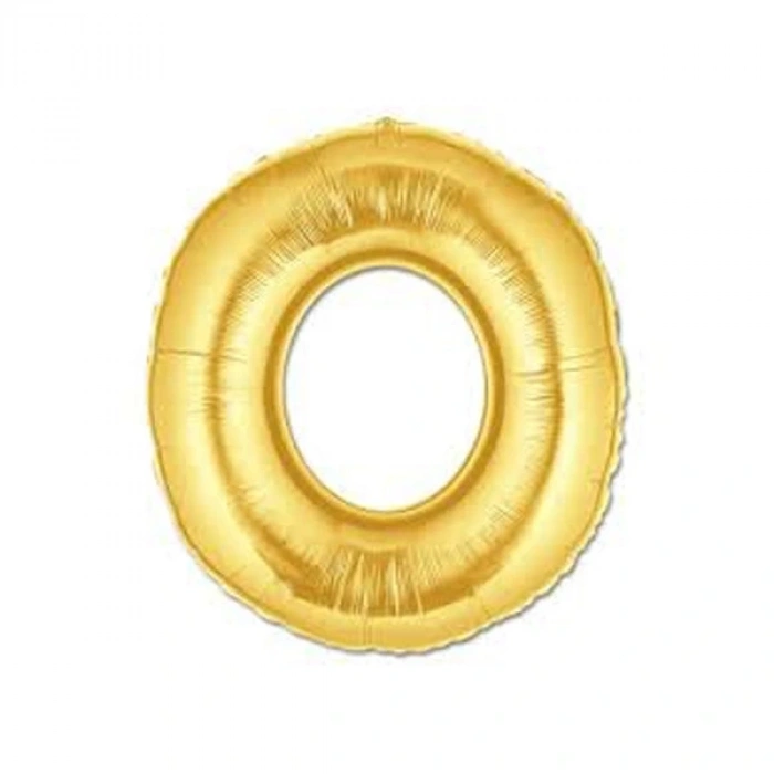 Altın Sarısı Folyo O Harfi Balon 1 Metre