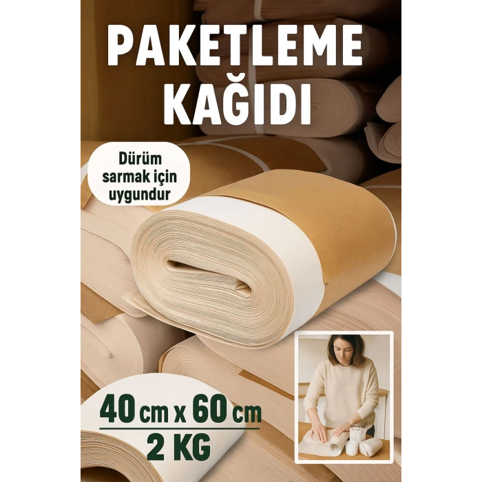 AMBALAJ KAĞIDI- 2 KG- 40X60 CM- TABAK, BARDAK SARMA VE KORUMA-TAŞINMA PAKETLEME KAĞIDI