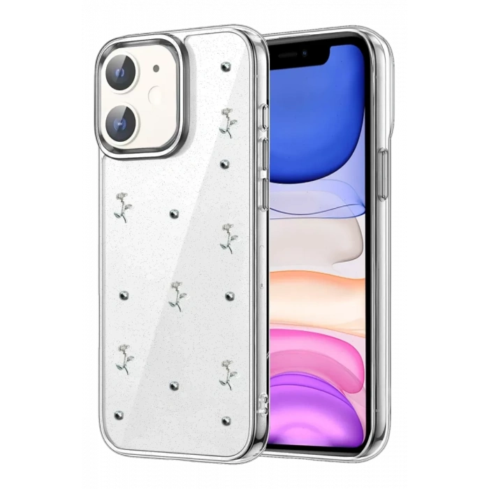 Apple iPhone 11 Fiyonk Desenli Kapak - Desen 4
