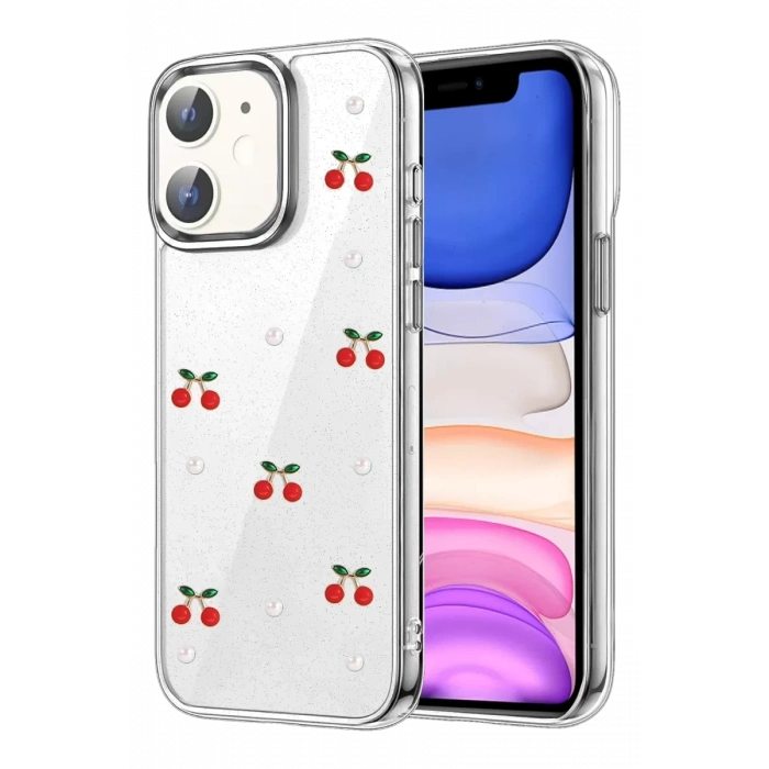 Apple iPhone 11 Fiyonk Desenli Kapak - Desen 9