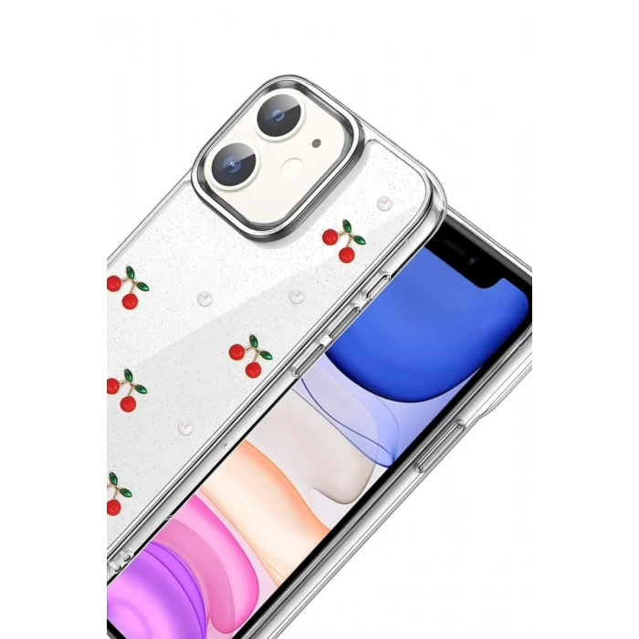 Apple iPhone 11 Fiyonk Desenli Kapak - Desen 9