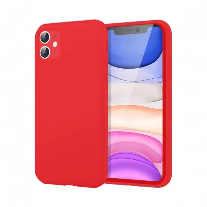 Apple iPhone 11 Kılıf First Silikon - Kırmızı