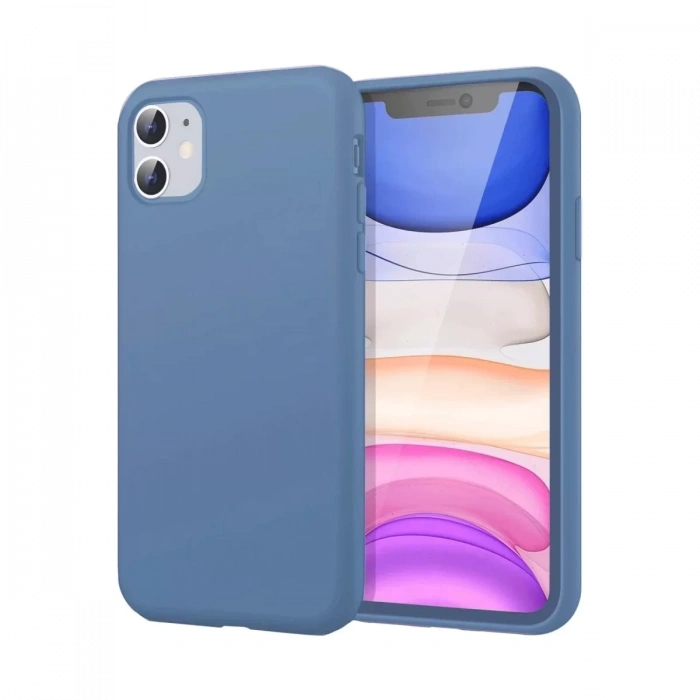 Apple iPhone 11 Kılıf First Silikon - Mavi