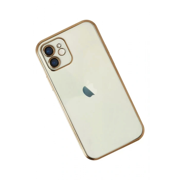 Apple iPhone 11 Kılıf Lensli Silikon - Gold