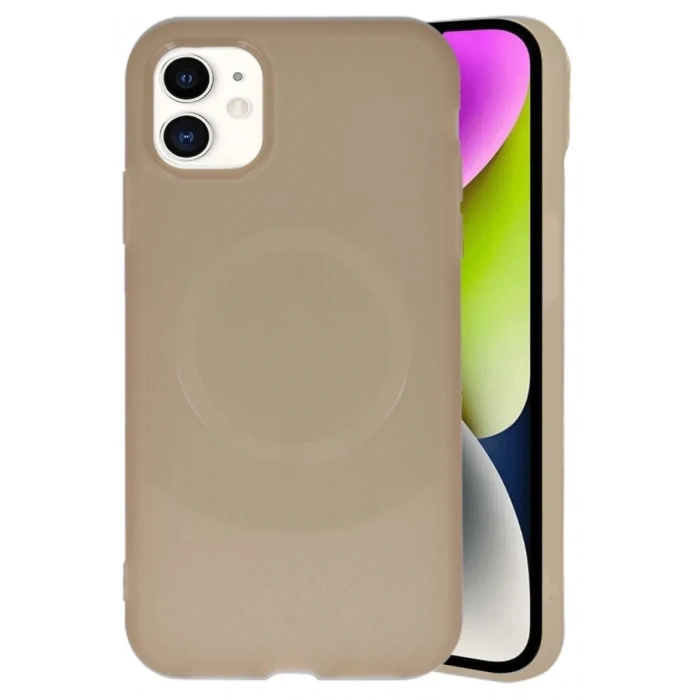 Apple iPhone 11 Kılıf Maya Karbon Kapak - Kahverengi