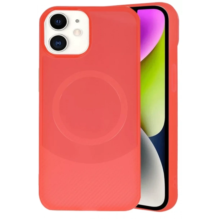 Apple iPhone 11 Kılıf Maya Karbon Kapak - Kırmızı