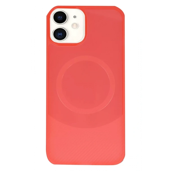 Apple iPhone 11 Kılıf Maya Karbon Kapak - Kırmızı