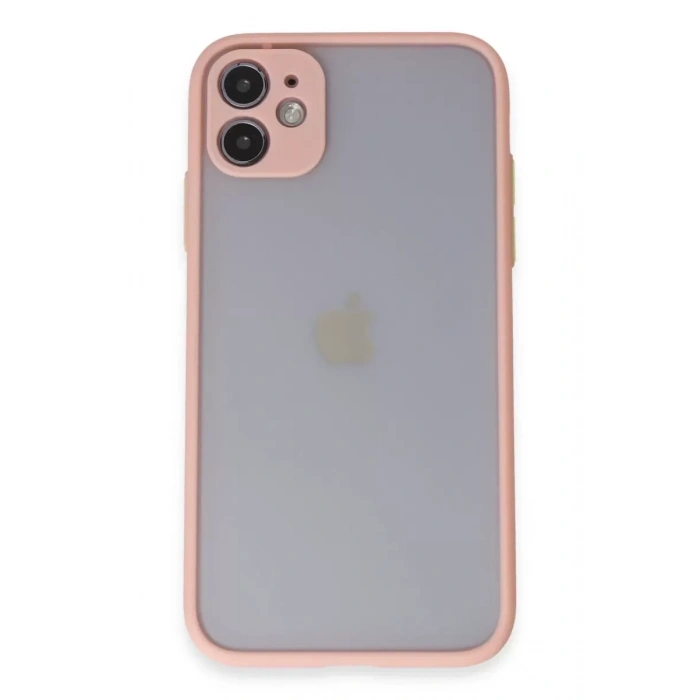 Apple iPhone 11 Kılıf Montreal Silikon Kapak - Pembe