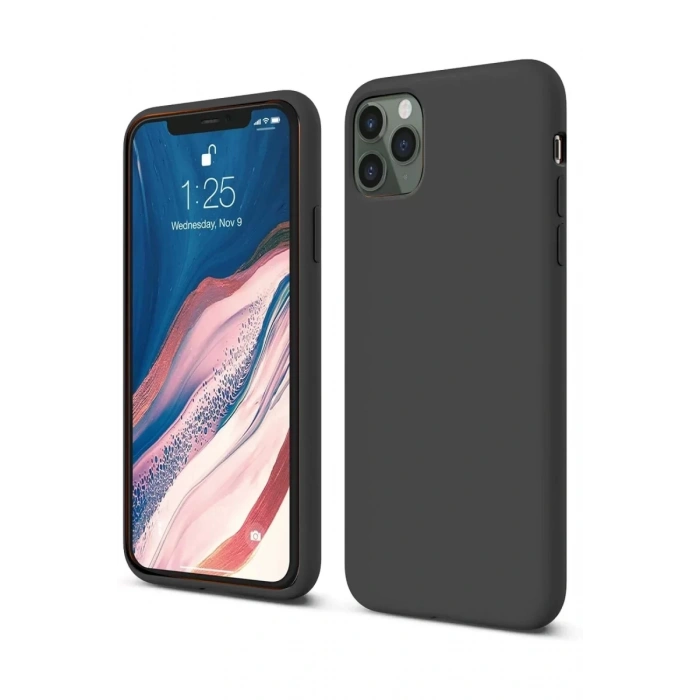 Apple iPhone 11 Pro Kılıf First Silikon - Siyah