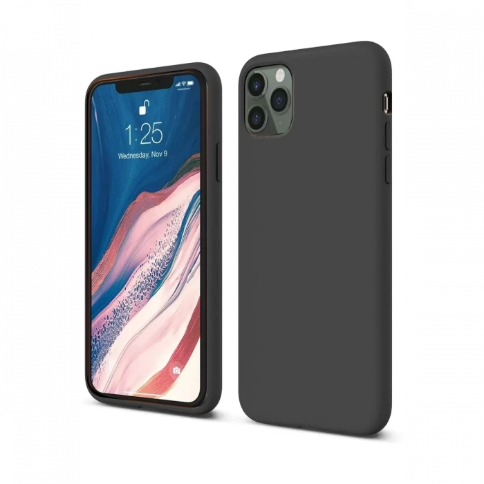 Apple iPhone 11 Pro Kılıf First Silikon - Siyah